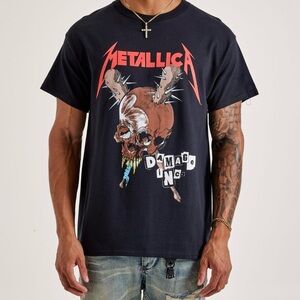 Mens Metallica Damage Inc Tee - Size 2XL - Black
